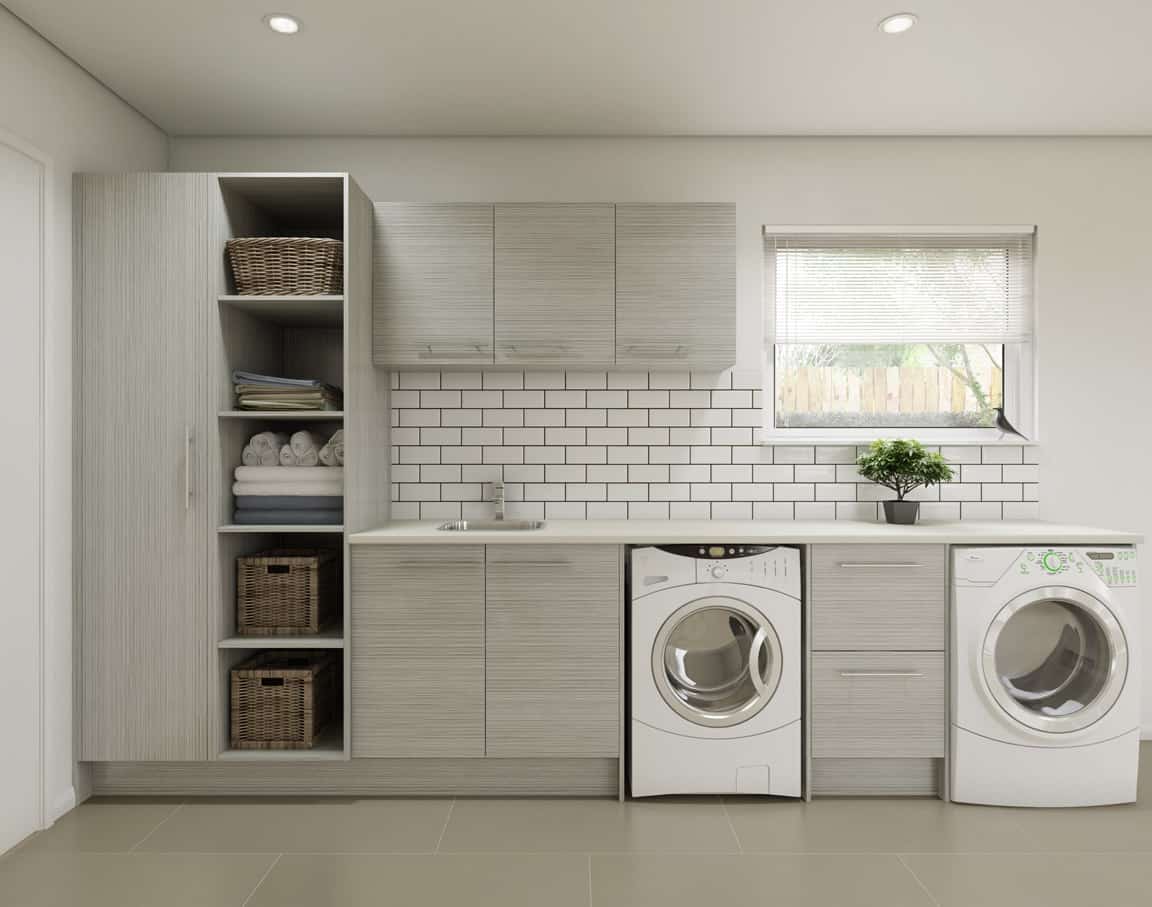 Buy TIMBERLINE - laundry cabinets Online | White Bathroom Co