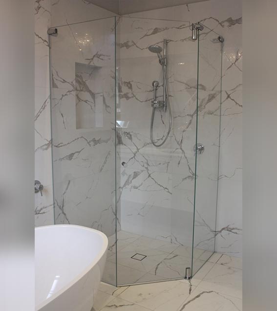 Pivot Shower Screens | White Bathroom